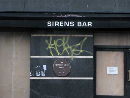 The Sirens Bar sign on Ormond Quay, photo by Erik Simpson
